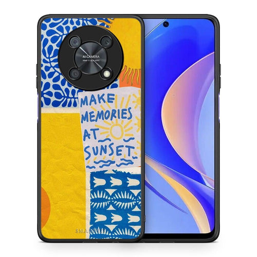 Θήκη Huawei Nova Y90 Sunset Memories από τη Smartfits με σχέδιο στο πίσω μέρος και μαύρο περίβλημα | Huawei Nova Y90 Sunset Memories case with colorful back and black bezels