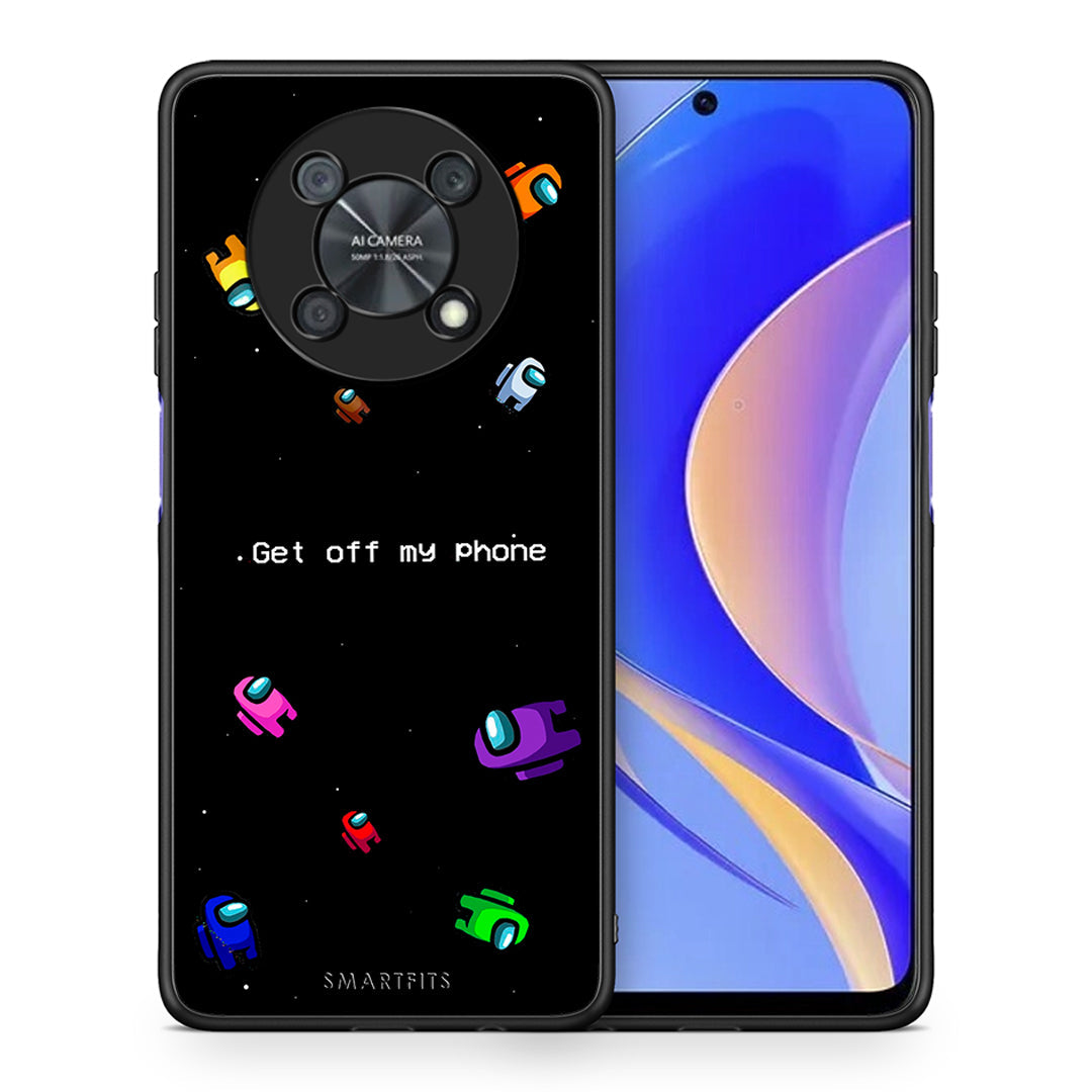 Θήκη Huawei Nova Y90 AFK Text από τη Smartfits με σχέδιο στο πίσω μέρος και μαύρο περίβλημα | Huawei Nova Y90 AFK Text case with colorful back and black bezels