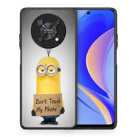 Thumbnail for Θήκη Huawei Nova Y90 Minion Text από τη Smartfits με σχέδιο στο πίσω μέρος και μαύρο περίβλημα | Huawei Nova Y90 Minion Text case with colorful back and black bezels