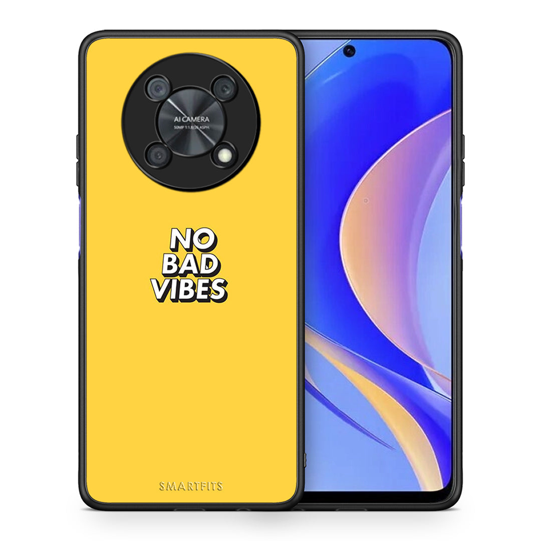 Θήκη Huawei Nova Y90 Vibes Text από τη Smartfits με σχέδιο στο πίσω μέρος και μαύρο περίβλημα | Huawei Nova Y90 Vibes Text case with colorful back and black bezels