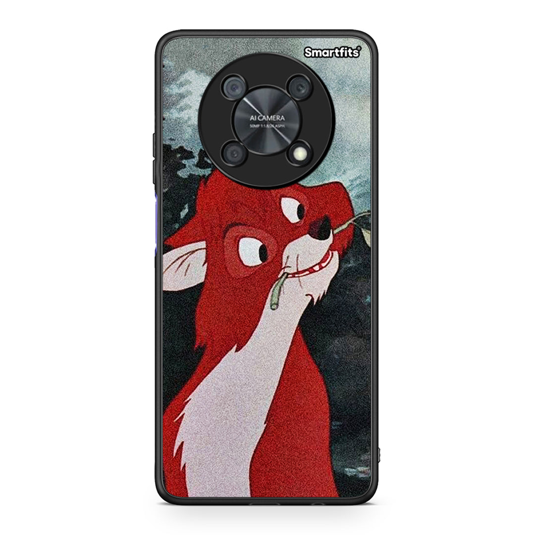 Huawei Nova Y90 Tod And Vixey Love 1 θήκη από τη Smartfits με σχέδιο στο πίσω μέρος και μαύρο περίβλημα | Smartphone case with colorful back and black bezels by Smartfits