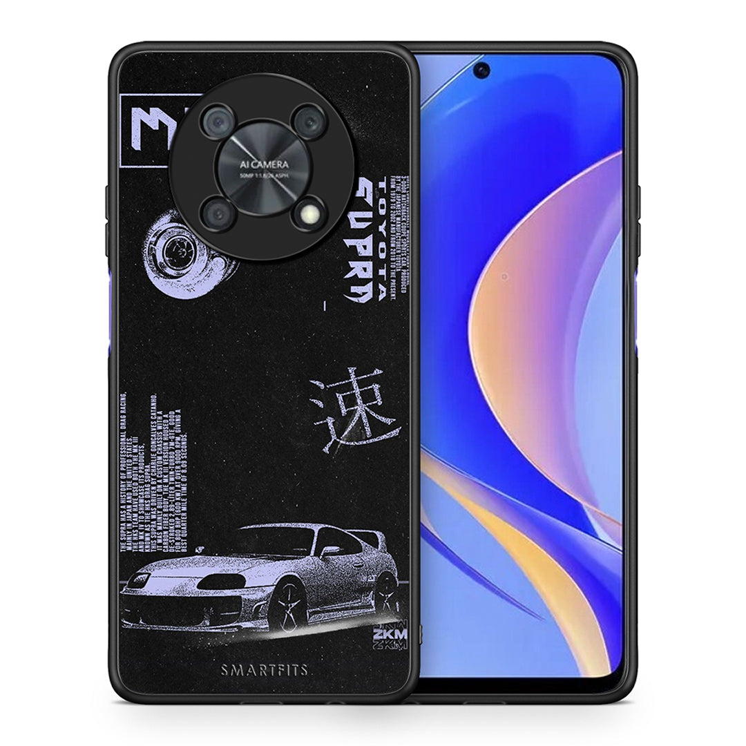 Θήκη Αγίου Βαλεντίνου Huawei Nova Y90 Tokyo Drift από τη Smartfits με σχέδιο στο πίσω μέρος και μαύρο περίβλημα | Huawei Nova Y90 Tokyo Drift case with colorful back and black bezels