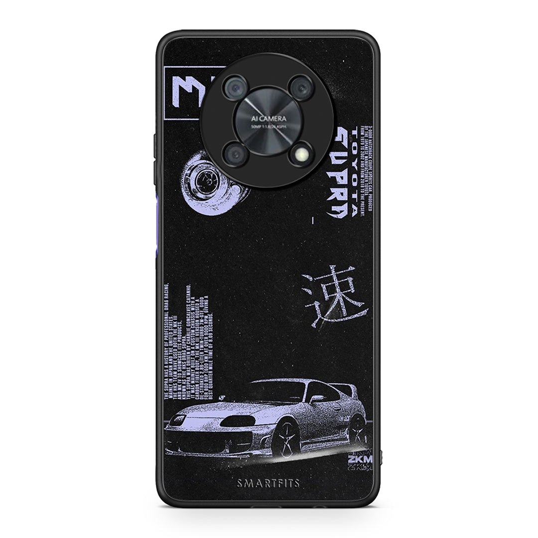 Huawei Nova Y90 Tokyo Drift Θήκη Αγίου Βαλεντίνου από τη Smartfits με σχέδιο στο πίσω μέρος και μαύρο περίβλημα | Smartphone case with colorful back and black bezels by Smartfits
