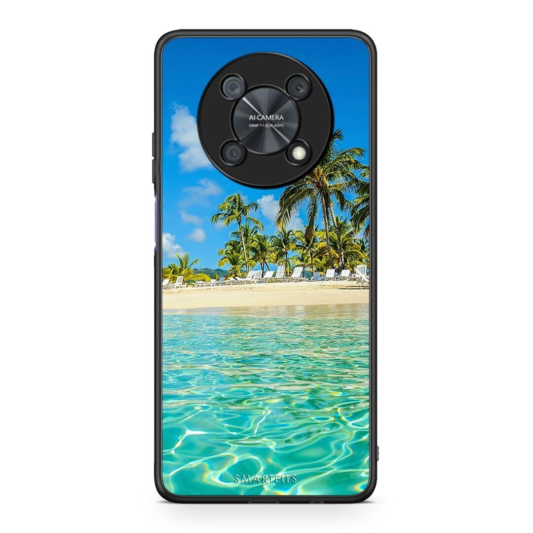 Huawei Nova Y90 Tropical Vibes Θήκη από τη Smartfits με σχέδιο στο πίσω μέρος και μαύρο περίβλημα | Smartphone case with colorful back and black bezels by Smartfits