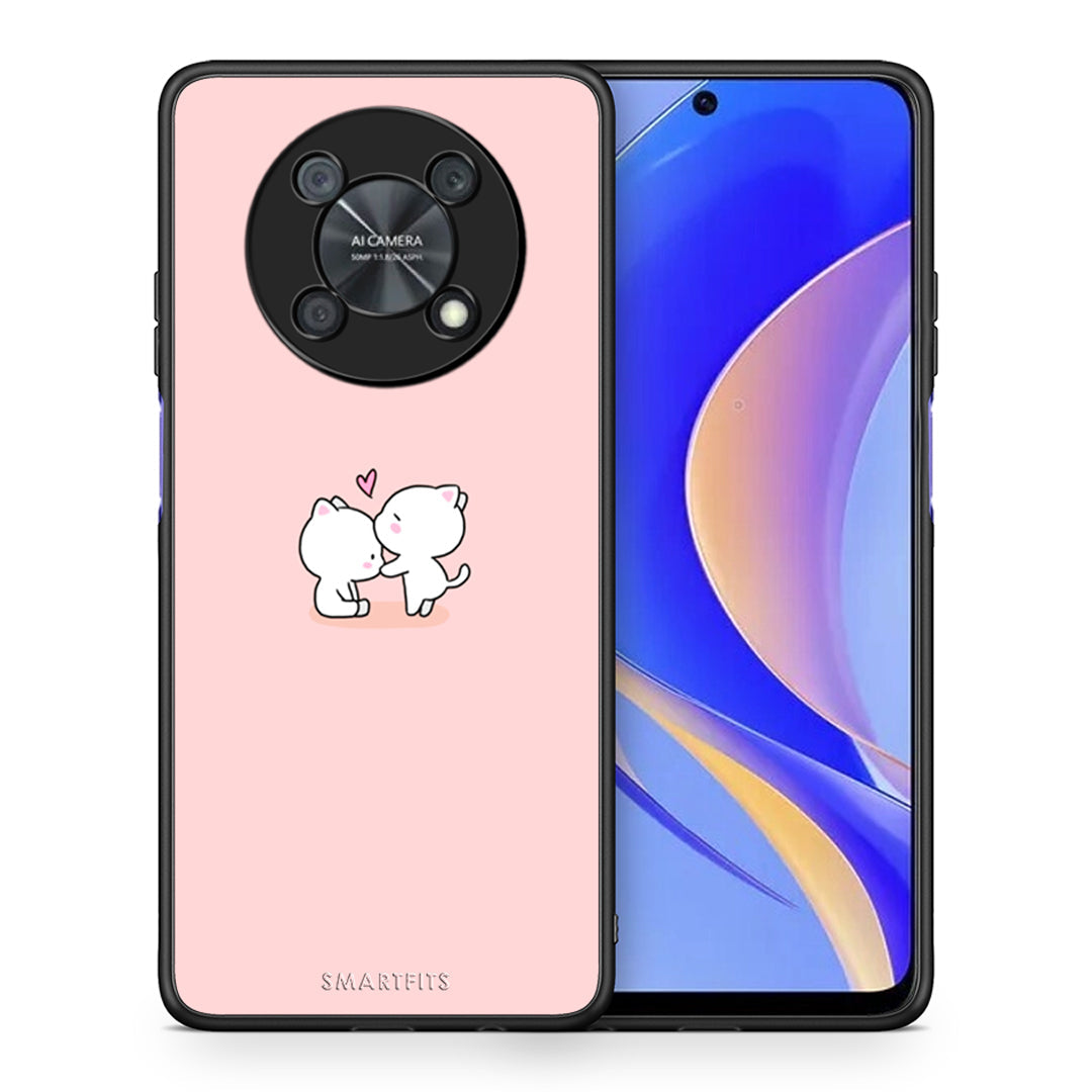Θήκη Huawei Nova Y90 Love Valentine από τη Smartfits με σχέδιο στο πίσω μέρος και μαύρο περίβλημα | Huawei Nova Y90 Love Valentine case with colorful back and black bezels