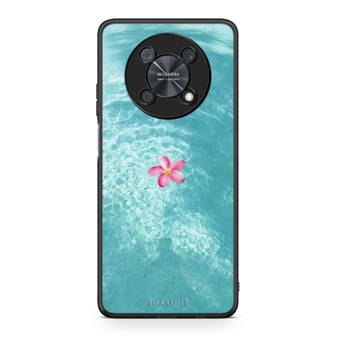 Huawei Nova Y90 Water Flower Θήκη από τη Smartfits με σχέδιο στο πίσω μέρος και μαύρο περίβλημα | Smartphone case with colorful back and black bezels by Smartfits