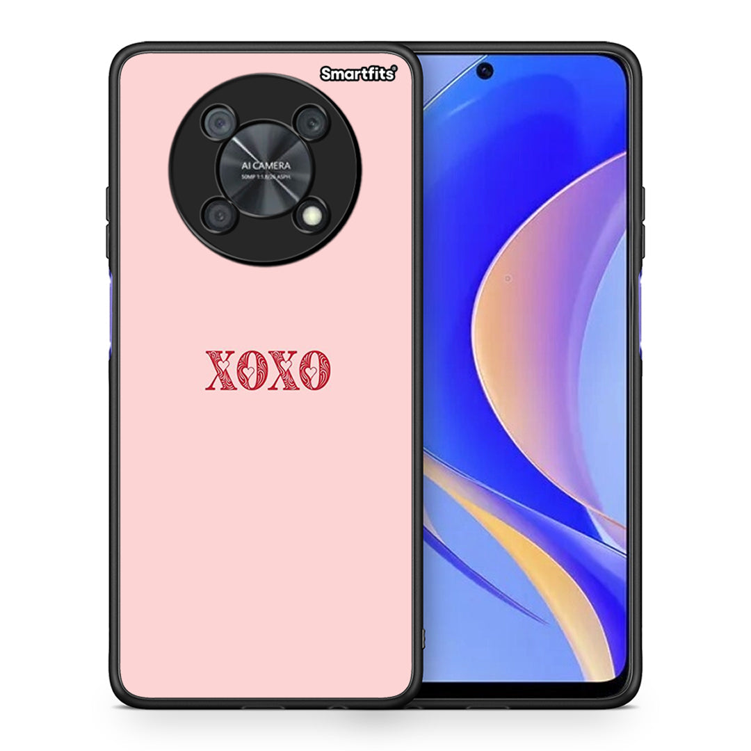 Θήκη Huawei Nova Y90 XOXO Love από τη Smartfits με σχέδιο στο πίσω μέρος και μαύρο περίβλημα | Huawei Nova Y90 XOXO Love case with colorful back and black bezels
