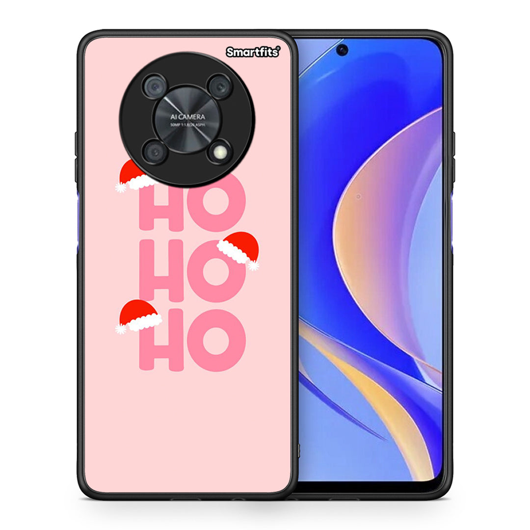 Θήκη Huawei Nova Y90 Xmas Ho Ho Ho από τη Smartfits με σχέδιο στο πίσω μέρος και μαύρο περίβλημα | Huawei Nova Y90 Xmas Ho Ho Ho case with colorful back and black bezels