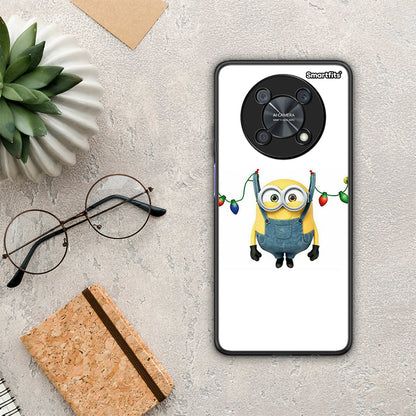 Xmas Minion Lights - Huawei Nova Y90 θήκη
