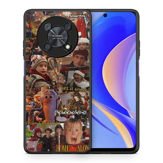 Θήκη Huawei Nova Y90 Xmas Wishes από τη Smartfits με σχέδιο στο πίσω μέρος και μαύρο περίβλημα | Huawei Nova Y90 Xmas Wishes case with colorful back and black bezels