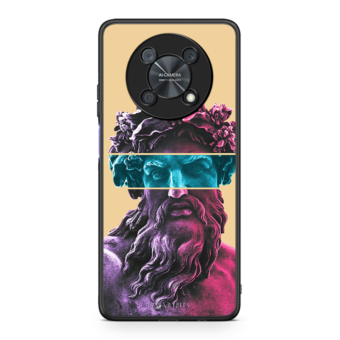 Huawei Nova Y90 Zeus Art Θήκη Αγίου Βαλεντίνου από τη Smartfits με σχέδιο στο πίσω μέρος και μαύρο περίβλημα | Smartphone case with colorful back and black bezels by Smartfits