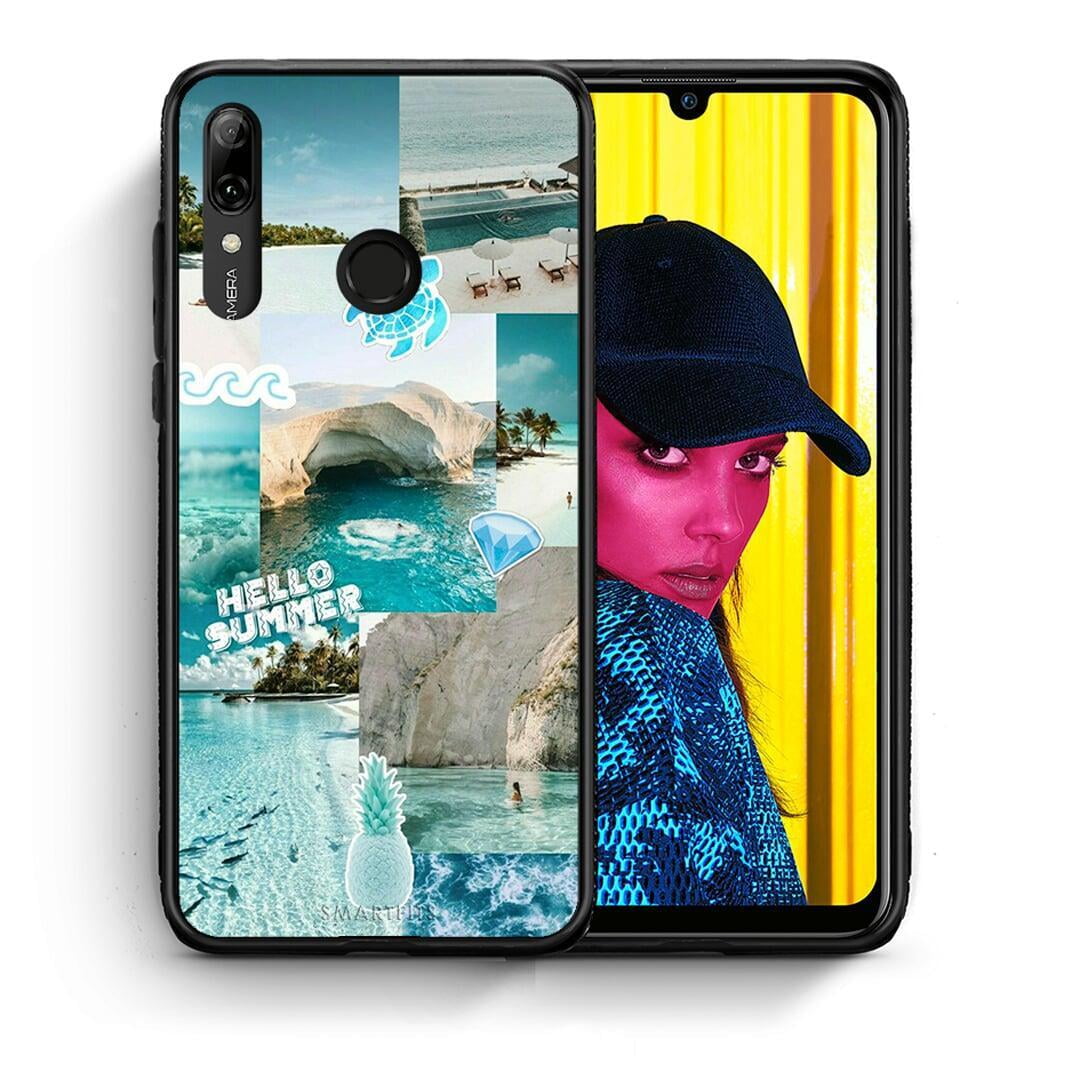 Θήκη Huawei P Smart 2019 Aesthetic Summer από τη Smartfits με σχέδιο στο πίσω μέρος και μαύρο περίβλημα | Huawei P Smart 2019 Aesthetic Summer case with colorful back and black bezels