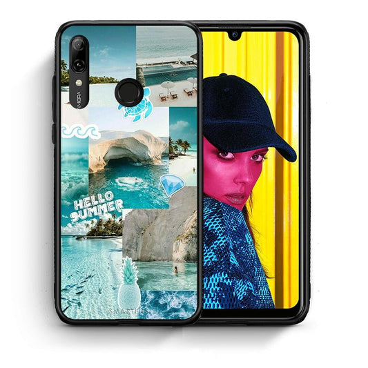 Θήκη Huawei P Smart 2019 Aesthetic Summer από τη Smartfits με σχέδιο στο πίσω μέρος και μαύρο περίβλημα | Huawei P Smart 2019 Aesthetic Summer case with colorful back and black bezels