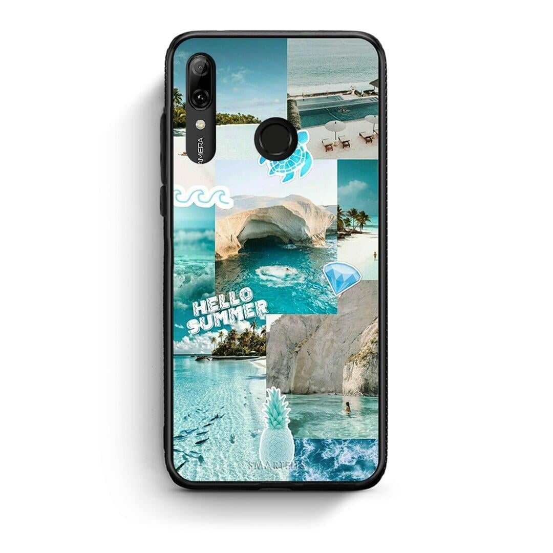 Huawei P Smart 2019 Aesthetic Summer Θήκη από τη Smartfits με σχέδιο στο πίσω μέρος και μαύρο περίβλημα | Smartphone case with colorful back and black bezels by Smartfits