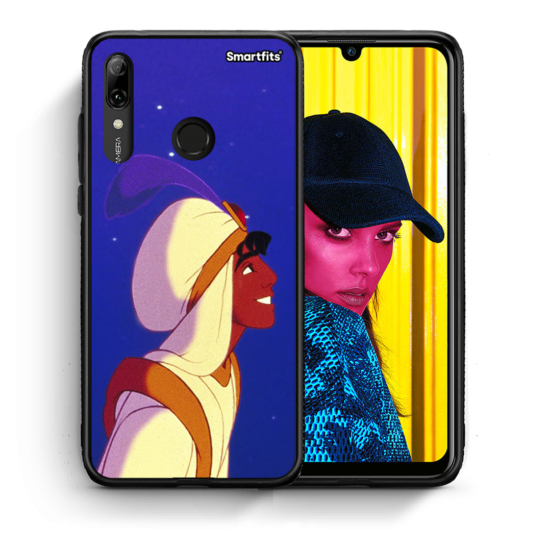 Θήκη Huawei P Smart 2019 Alladin And Jasmine Love 1 από τη Smartfits με σχέδιο στο πίσω μέρος και μαύρο περίβλημα | Huawei P Smart 2019 Alladin And Jasmine Love 1 case with colorful back and black bezels