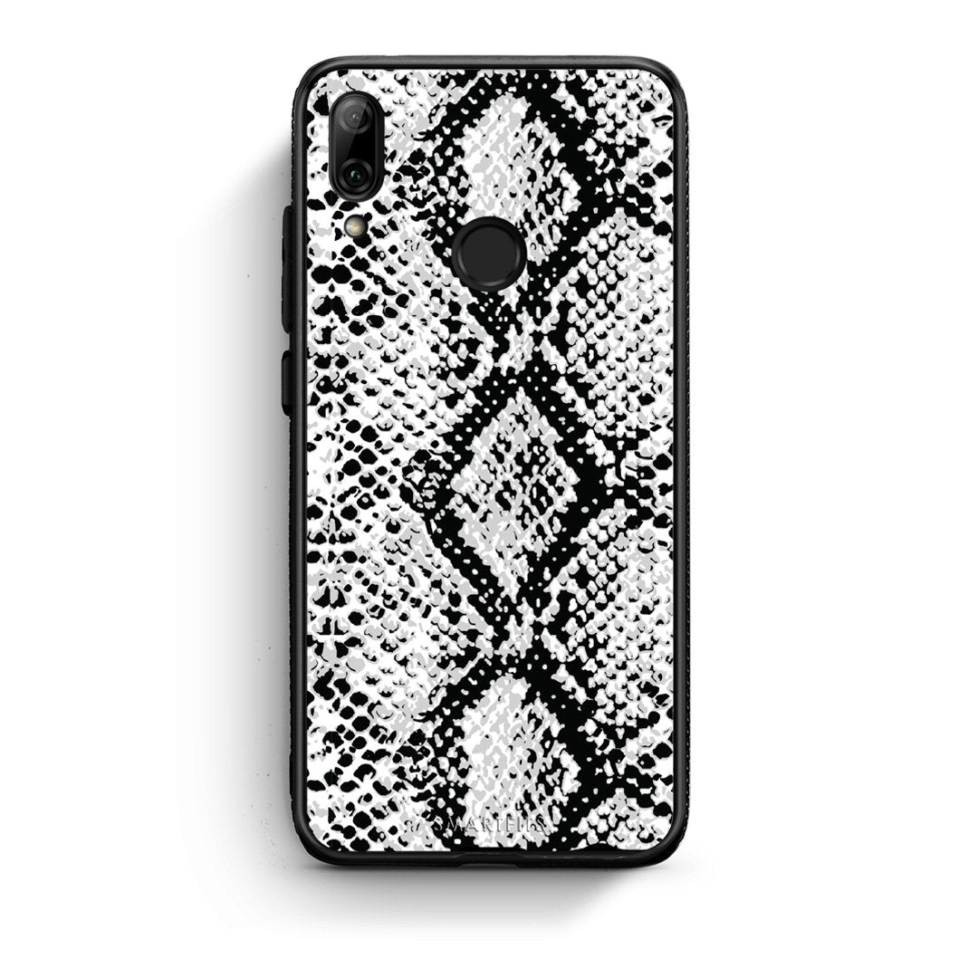 24 - Huawei P Smart 2019  White Snake Animal case, cover, bumper