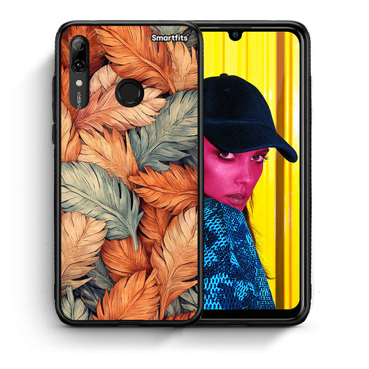 Θήκη Huawei P Smart 2019 Autumn Leaves από τη Smartfits με σχέδιο στο πίσω μέρος και μαύρο περίβλημα | Huawei P Smart 2019 Autumn Leaves case with colorful back and black bezels