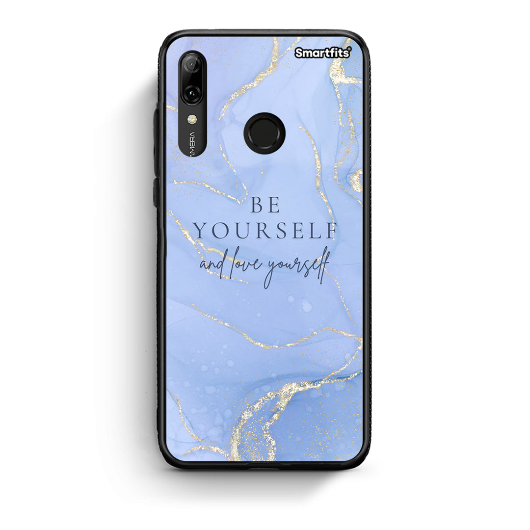 Huawei P Smart 2019 Be Yourself θήκη από τη Smartfits με σχέδιο στο πίσω μέρος και μαύρο περίβλημα | Smartphone case with colorful back and black bezels by Smartfits
