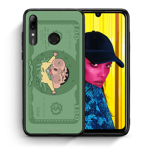 Θήκη Αγίου Βαλεντίνου Huawei P Smart 2019 Big Money από τη Smartfits με σχέδιο στο πίσω μέρος και μαύρο περίβλημα | Huawei P Smart 2019 Big Money case with colorful back and black bezels
