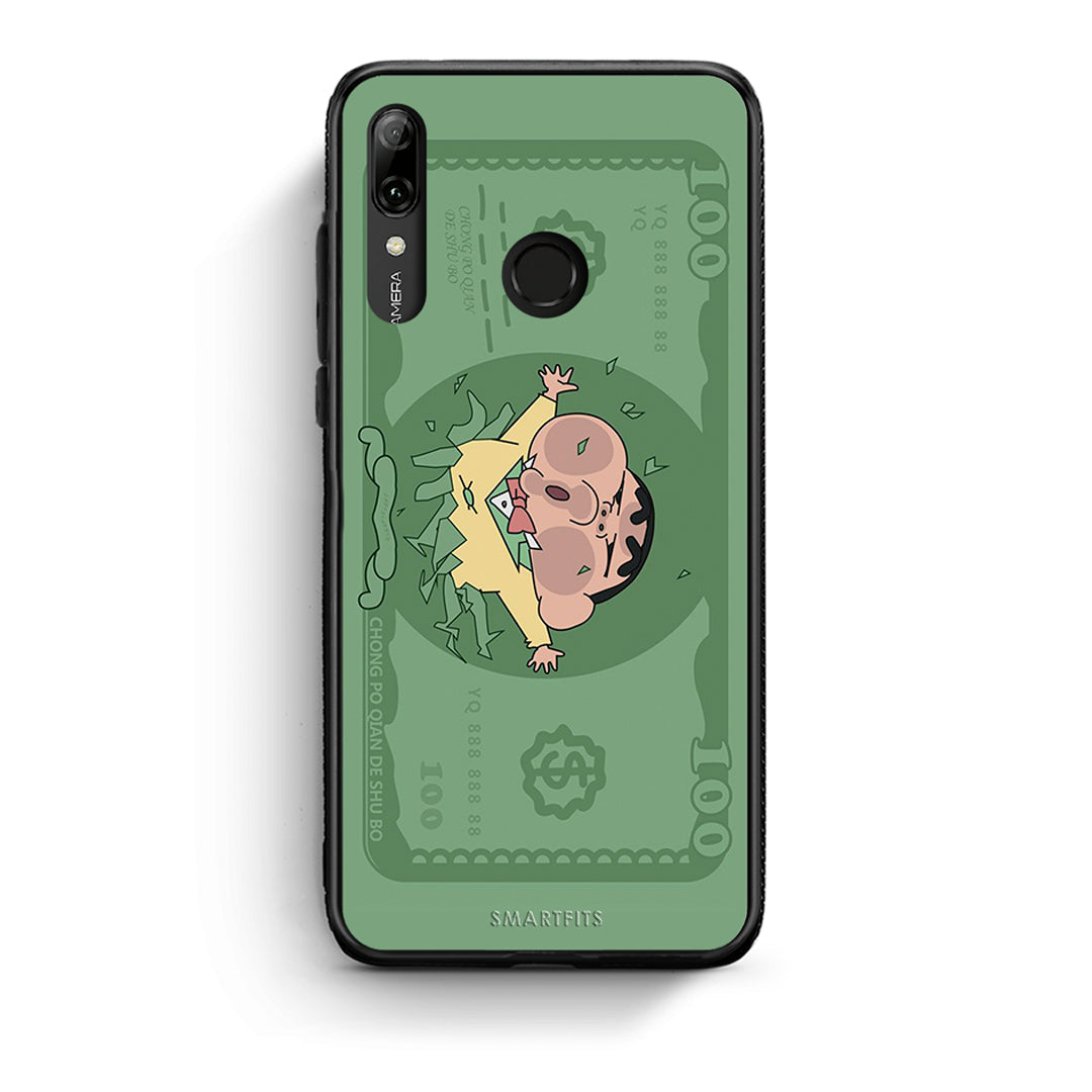 Huawei P Smart 2019 Big Money Θήκη Αγίου Βαλεντίνου από τη Smartfits με σχέδιο στο πίσω μέρος και μαύρο περίβλημα | Smartphone case with colorful back and black bezels by Smartfits
