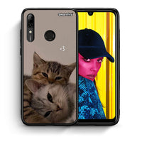 Thumbnail for Θήκη Huawei P Smart 2019 Cats In Love από τη Smartfits με σχέδιο στο πίσω μέρος και μαύρο περίβλημα | Huawei P Smart 2019 Cats In Love case with colorful back and black bezels