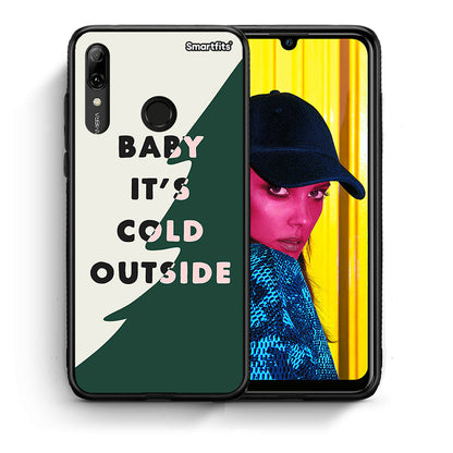 Θήκη Huawei P Smart 2019 Cold Outside από τη Smartfits με σχέδιο στο πίσω μέρος και μαύρο περίβλημα | Huawei P Smart 2019 Cold Outside case with colorful back and black bezels