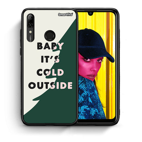 Θήκη Huawei P Smart 2019 Cold Outside από τη Smartfits με σχέδιο στο πίσω μέρος και μαύρο περίβλημα | Huawei P Smart 2019 Cold Outside case with colorful back and black bezels