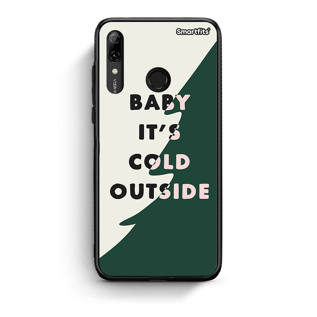 Huawei P Smart 2019 Cold Outside θήκη από τη Smartfits με σχέδιο στο πίσω μέρος και μαύρο περίβλημα | Smartphone case with colorful back and black bezels by Smartfits