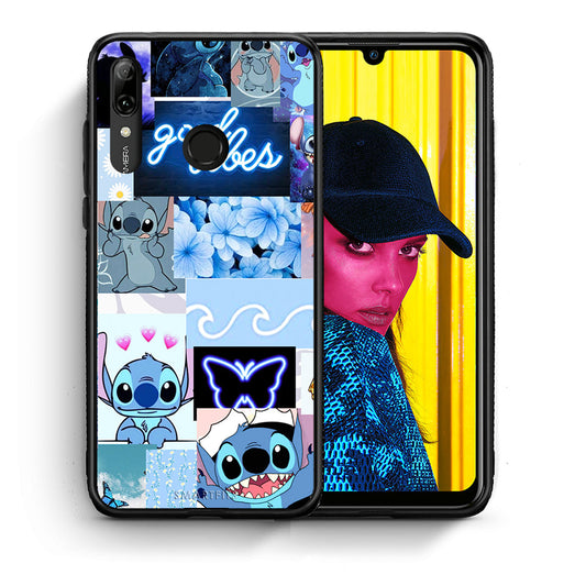 Θήκη Αγίου Βαλεντίνου Huawei P Smart 2019 Collage Good Vibes από τη Smartfits με σχέδιο στο πίσω μέρος και μαύρο περίβλημα | Huawei P Smart 2019 Collage Good Vibes case with colorful back and black bezels