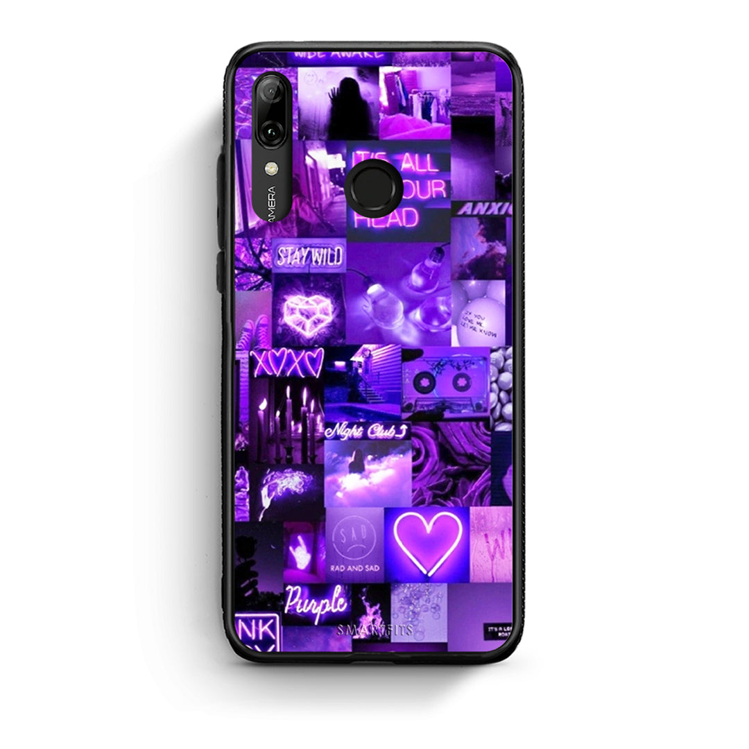 Huawei P Smart 2019 Collage Stay Wild Θήκη Αγίου Βαλεντίνου από τη Smartfits με σχέδιο στο πίσω μέρος και μαύρο περίβλημα | Smartphone case with colorful back and black bezels by Smartfits