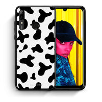 Thumbnail for Θήκη Huawei P Smart 2019 Cow Print από τη Smartfits με σχέδιο στο πίσω μέρος και μαύρο περίβλημα | Huawei P Smart 2019 Cow Print case with colorful back and black bezels