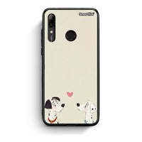 Thumbnail for Huawei P Smart 2019 Dalmatians Love θήκη από τη Smartfits με σχέδιο στο πίσω μέρος και μαύρο περίβλημα | Smartphone case with colorful back and black bezels by Smartfits