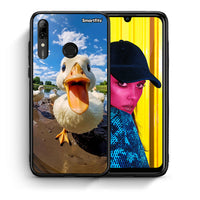 Thumbnail for Θήκη Huawei P Smart 2019 Duck Face από τη Smartfits με σχέδιο στο πίσω μέρος και μαύρο περίβλημα | Huawei P Smart 2019 Duck Face case with colorful back and black bezels