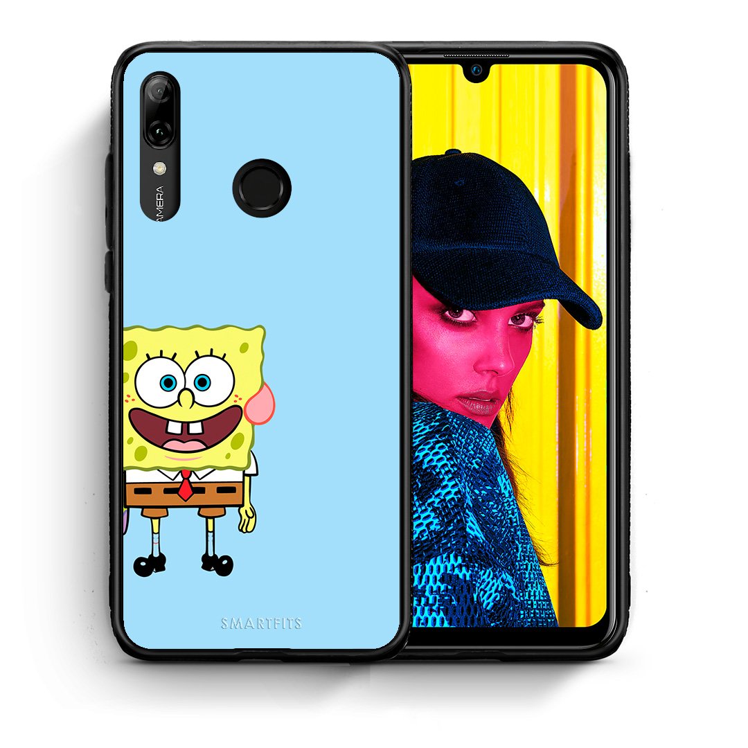 Θήκη Huawei P Smart 2019 Friends Bob από τη Smartfits με σχέδιο στο πίσω μέρος και μαύρο περίβλημα | Huawei P Smart 2019 Friends Bob case with colorful back and black bezels