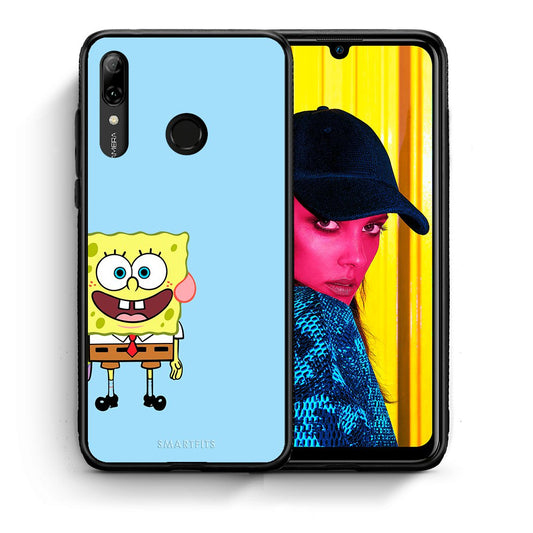 Θήκη Huawei P Smart 2019 Friends Bob από τη Smartfits με σχέδιο στο πίσω μέρος και μαύρο περίβλημα | Huawei P Smart 2019 Friends Bob case with colorful back and black bezels