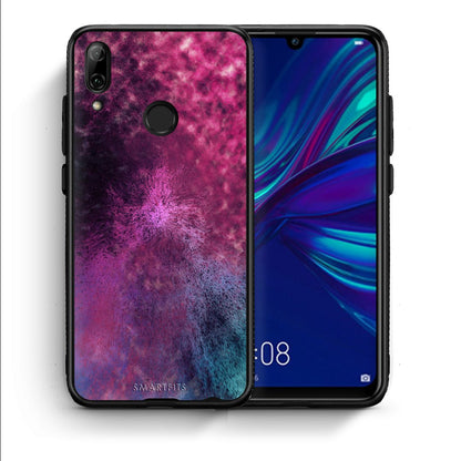Θήκη Huawei P Smart 2019 Aurora Galaxy από τη Smartfits με σχέδιο στο πίσω μέρος και μαύρο περίβλημα | Huawei P Smart 2019 Aurora Galaxy case with colorful back and black bezels