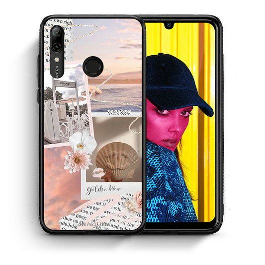 Θήκη Αγίου Βαλεντίνου Huawei P Smart 2019 Golden Hour από τη Smartfits με σχέδιο στο πίσω μέρος και μαύρο περίβλημα | Huawei P Smart 2019 Golden Hour case with colorful back and black bezels