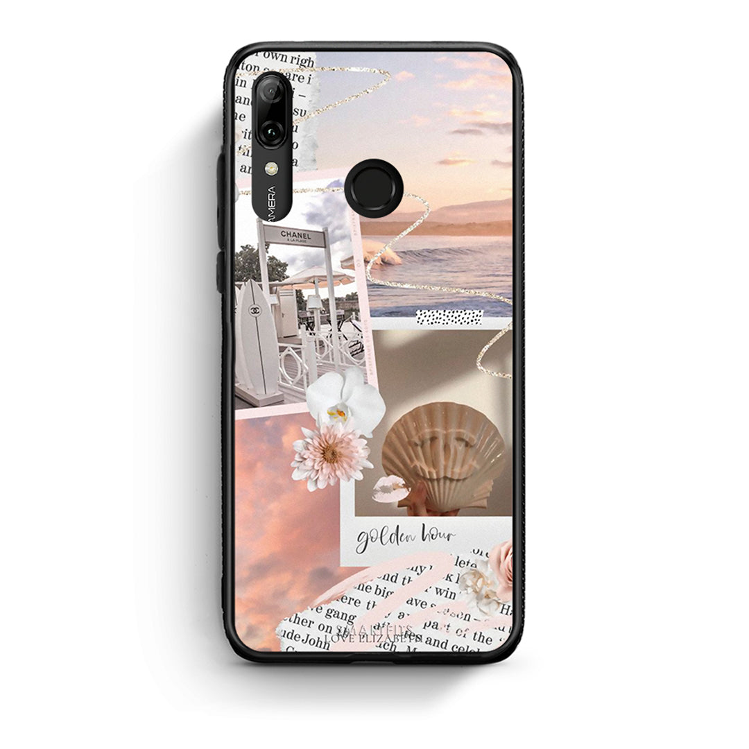 Huawei P Smart 2019 Golden Hour Θήκη Αγίου Βαλεντίνου από τη Smartfits με σχέδιο στο πίσω μέρος και μαύρο περίβλημα | Smartphone case with colorful back and black bezels by Smartfits