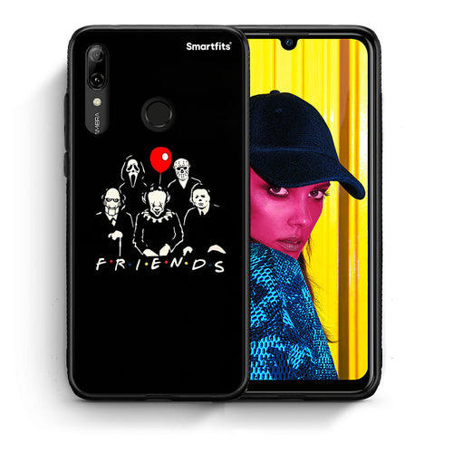 Θήκη Huawei P Smart 2019 Halloween Friends από τη Smartfits με σχέδιο στο πίσω μέρος και μαύρο περίβλημα | Huawei P Smart 2019 Halloween Friends case with colorful back and black bezels