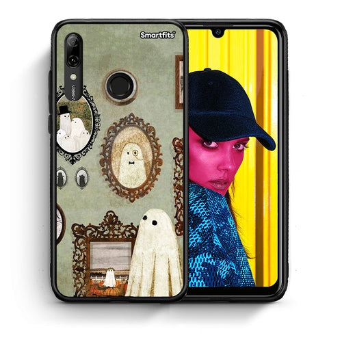 Θήκη Huawei P Smart 2019 Halloween Ghost Season από τη Smartfits με σχέδιο στο πίσω μέρος και μαύρο περίβλημα | Huawei P Smart 2019 Halloween Ghost Season case with colorful back and black bezels