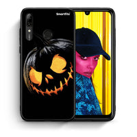 Thumbnail for Θήκη Huawei P Smart 2019 Halloween Scary Pumpkin από τη Smartfits με σχέδιο στο πίσω μέρος και μαύρο περίβλημα | Huawei P Smart 2019 Halloween Scary Pumpkin case with colorful back and black bezels