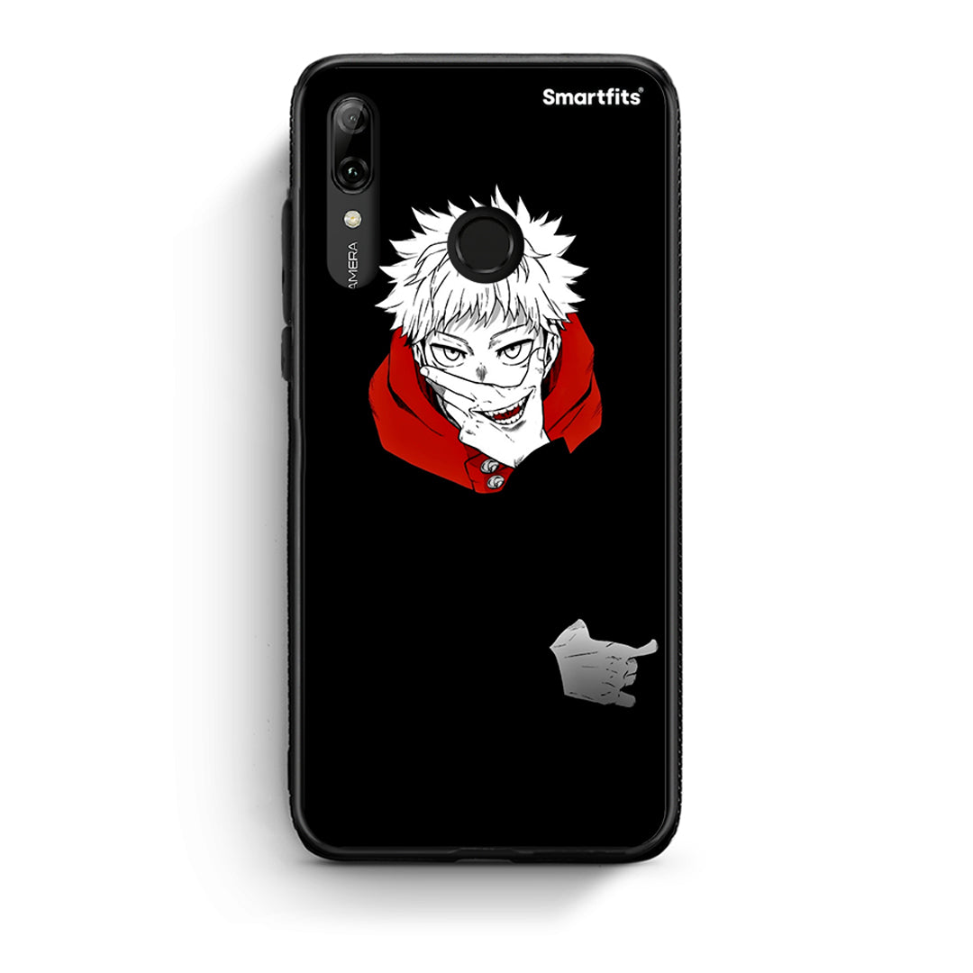 Huawei P Smart 2019 Itadori Anime θήκη από τη Smartfits με σχέδιο στο πίσω μέρος και μαύρο περίβλημα | Smartphone case with colorful back and black bezels by Smartfits