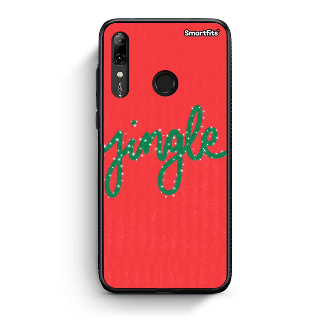 Huawei P Smart 2019 Jingle Xmas θήκη από τη Smartfits με σχέδιο στο πίσω μέρος και μαύρο περίβλημα | Smartphone case with colorful back and black bezels by Smartfits