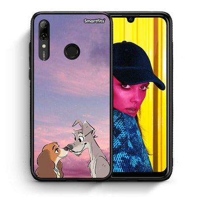 Θήκη Huawei P Smart 2019 Lady And Tramp από τη Smartfits με σχέδιο στο πίσω μέρος και μαύρο περίβλημα | Huawei P Smart 2019 Lady And Tramp case with colorful back and black bezels