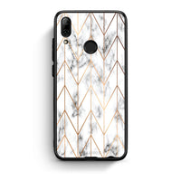 Thumbnail for 44 - Huawei P Smart 2019  Gold Geometric Marble case, cover, bumper