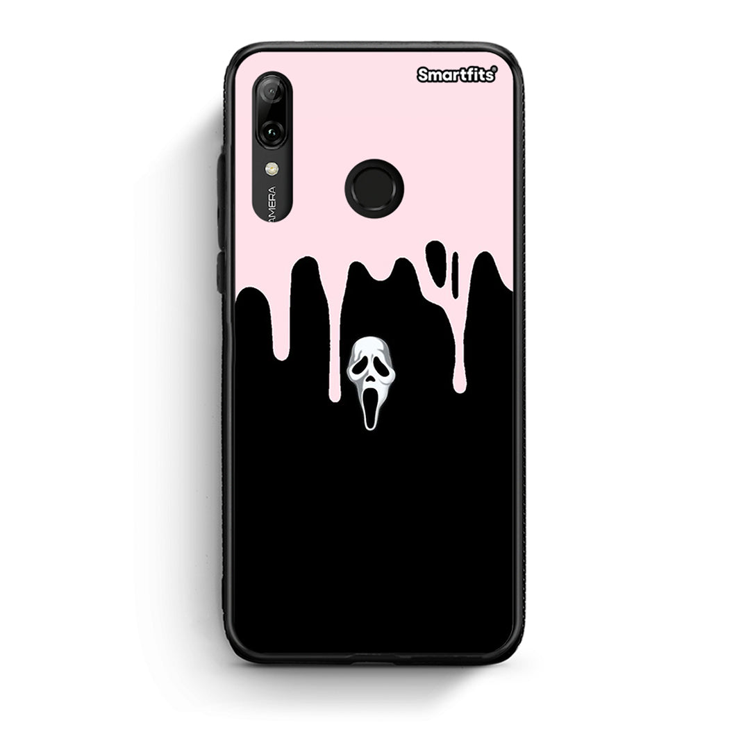 Huawei P Smart 2019 Melting Halloween Mask Θήκη από τη Smartfits με σχέδιο στο πίσω μέρος και μαύρο περίβλημα | Smartphone case with colorful back and black bezels by Smartfits