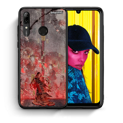 Θήκη Huawei P Smart 2019 Nezuko Kamado από τη Smartfits με σχέδιο στο πίσω μέρος και μαύρο περίβλημα | Huawei P Smart 2019 Nezuko Kamado case with colorful back and black bezels