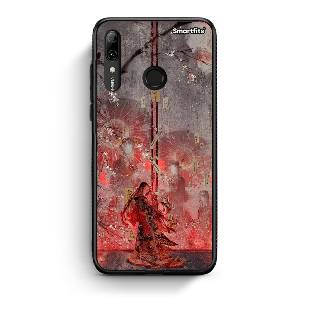 Huawei P Smart 2019 Nezuko Kamado θήκη από τη Smartfits με σχέδιο στο πίσω μέρος και μαύρο περίβλημα | Smartphone case with colorful back and black bezels by Smartfits