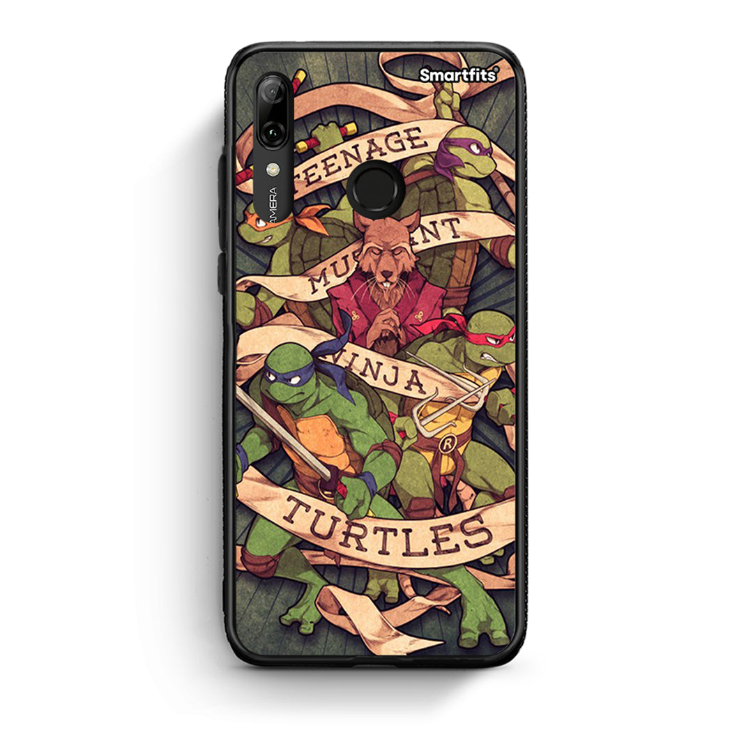 Huawei P Smart 2019 Ninja Turtles θήκη από τη Smartfits με σχέδιο στο πίσω μέρος και μαύρο περίβλημα | Smartphone case with colorful back and black bezels by Smartfits