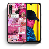 Thumbnail for Θήκη Αγίου Βαλεντίνου Huawei P Smart 2019 Pink Love από τη Smartfits με σχέδιο στο πίσω μέρος και μαύρο περίβλημα | Huawei P Smart 2019 Pink Love case with colorful back and black bezels